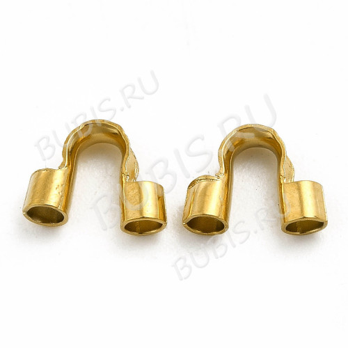 Защита ланки 05-G протектор от перетирания нити и лески 5*7*2мм золотистый (Хирургическая Сталь)