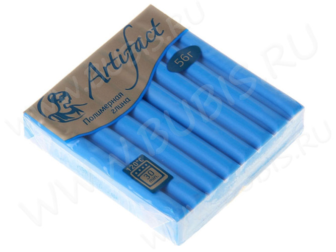 Полимерная глина Артефакт 164 голубой классический 56г.