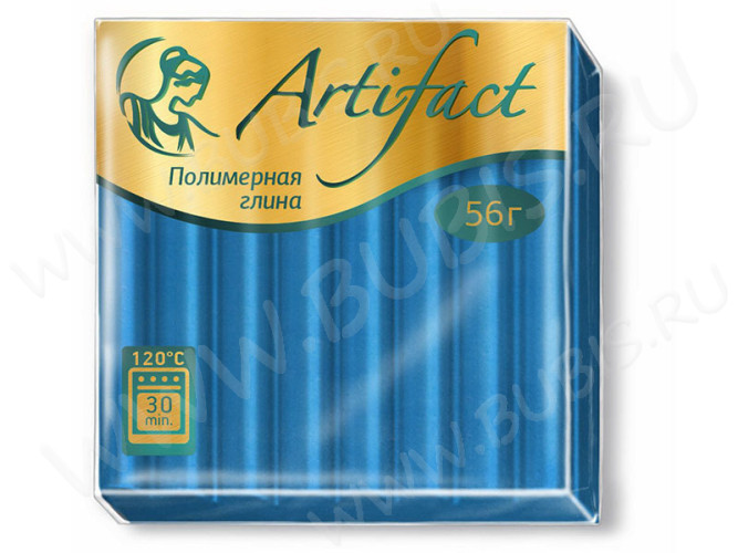 Полимерная глина Артефакт 164 голубой классический 56г.