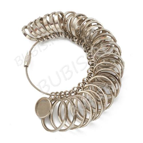 Кольцемер 03 микс колец 12-23мм цвета платины (алюминий) (инструменты для бижутерии)