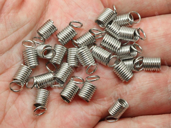 Концевик 028 пружинка 9,5*5*5мм цвет платины (Iron) (10шт.)