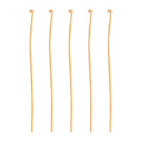 Штифт со шляпкой 50*0,7мм пин светлое золото (Iron)(50шт)