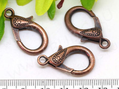 Замочек карабин №023 огромный 29,5*15,5*5,3мм античная медь (литьё)