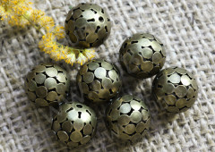 Бусина ажурная 14 Шарик 16мм античная бронза (Iron)