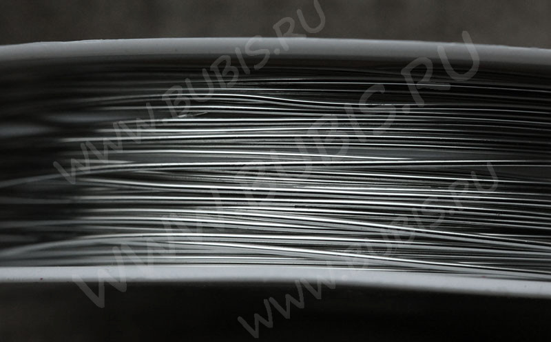 Проволока медная 06 толщина 0,6мм цвет платины (Copper) (ок.7м)