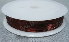 Проволока медная 03 толщина 0,3мм красно-коричневая (Copper) (20м)