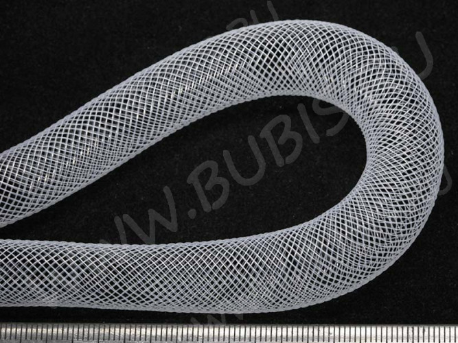 Нейлоновая ювелирная сетка 16мм белая (шнуры) (1м)