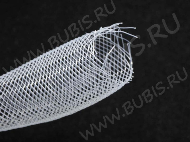Нейлоновая ювелирная сетка 16мм белая (шнуры) (1м)