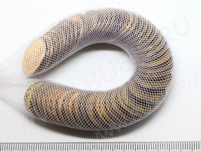 Нейлоновая ювелирная сетка 16мм белая (шнуры) (1м)
