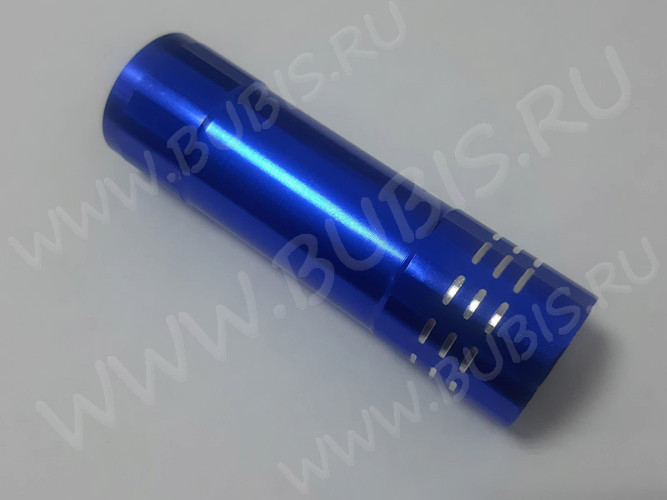 УФ лампа 06 6Вт 9 LED фонарик 8,3*2,4см синий (инструменты для смолы)