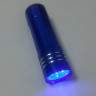 Купить УФ лампа 06 6Вт 9 LED фонарик 8,3*2,4см синий (инструменты для смолы) с доставкой по России