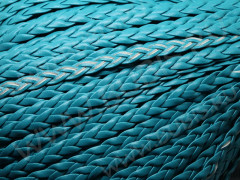 Шнур кожаный 29 кожзам плетёный плоский 5*2мм бирюзовый (1м)