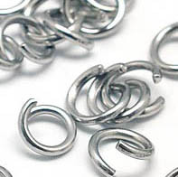 Колечки одинарные 9*1,5мм обычные соединительные цвет платины (Хирургическая сталь)(20шт)