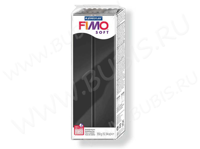 Полимерная глина FIMO Soft Черный 8022-9 (350г)