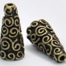 Купить (СКИДКИ!!!) 134 Шапочка-конус Завитки 18*9*9мм античная бронза (литьё) (10шт) с доставкой по России