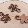 Купить (СКИДКИ!!!) Подвеска Цветочек 03 12*9*1мм античная медь (литьё) (10шт.) с доставкой по России