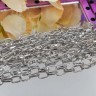 Купить Цепочка I042 с простым плетением звено 6,5*4мм цвет платины (Iron) (50см) с доставкой по России