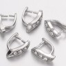 Купить Держатель кулона 050 со стразами 12*9*3,3мм цвет платины (Brass) с доставкой по России