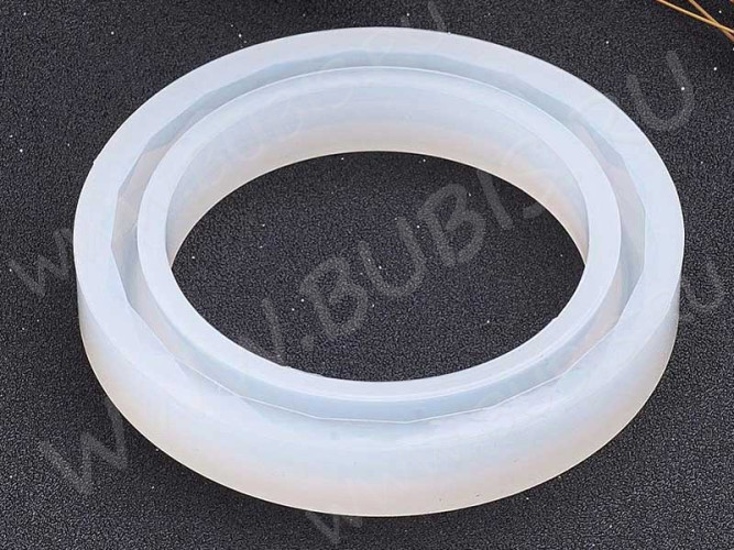 Молд 046 для эпоксидной смолы Браслет с гранями 65*57*8мм (силикон)