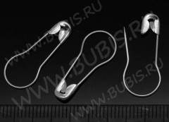 Основа (заготовка) для броши №29 булавка 23*9,5*2мм цвет платины (сталь) (10шт)