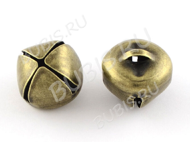 (СКИДКИ!!!) Подвеска Бубенчик 03 3D 9,8*9,8мм античная бронза (Iron) (50шт)