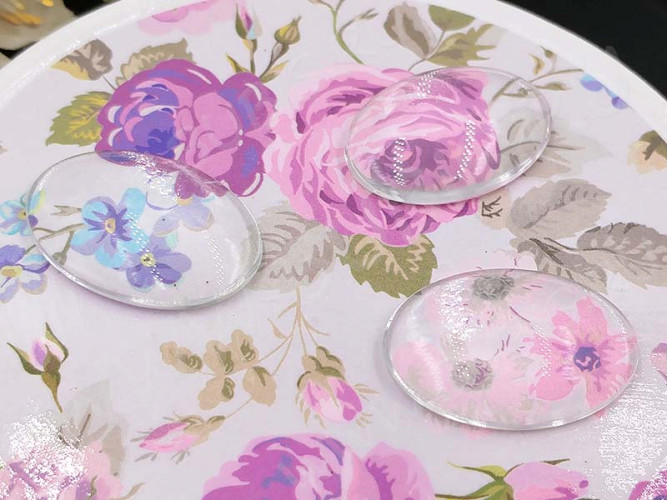 (СКИДКИ!!!) Кабошон стеклянный 02 Овал 25*18*6мм прозрачный (стекло) (10шт.)