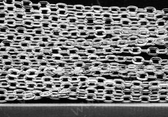 Цепочка I062 с плоским звеном 3,5*2,5мм серебристая (Iron) (50см)