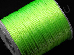 Вощёный НЕЙЛОНОВЫЙ шнур 1,5мм салатовый (1м)