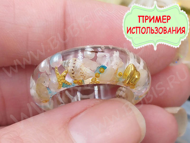 Молд 184 для эпоксидной смолы Кольцо простое 29*29*10мм (силикон)