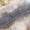 Купить (ОПТ) Бусина округлая ГРАНЁНАЯ "каменный бисер" 3мм Лабрадорит натуральный (камни LUX) (НИТЬ) с доставкой по России