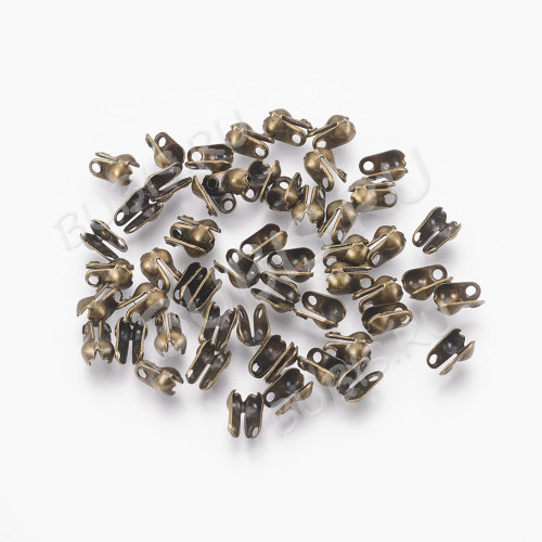 Зажимы №38 Калотты Концевики 6,3*3,6мм античная бронза (Iron) (100шт) 