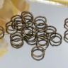 Колечки одинарные обычные 6*0,7мм античная бронза (Iron) (7г ок. 110шт) Купить Колечки одинарные обычные 6*0,7мм античная бронза (Iron) (7г ок. 110шт) с доставкой по России