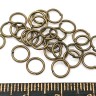 Колечки одинарные обычные 6*0,7мм античная бронза (Iron) (7г ок. 110шт) Купить Колечки одинарные обычные 6*0,7мм античная бронза (Iron) (7г ок. 110шт) с доставкой по России