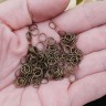Колечки одинарные обычные 6*0,7мм античная бронза (Iron) (7г ок. 110шт) Купить Колечки одинарные обычные 6*0,7мм античная бронза (Iron) (7г ок. 110шт) с доставкой по России