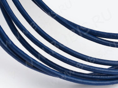 Шнур кожаный 02 воловья кожа округлый 1,5мм синий (1м)