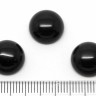 Купить Кабошон каменный 023 Круг 12*12*5мм Агат чёрный синт. (камни) с доставкой по России