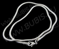 Цепочка Пандора для браслета d=3мм цвет никеля (обычный замок) (Pandora Style)