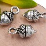 Купить (СКИДКИ!!!) Подвеска Жёлудь 01 3D 13,5*7*6мм античное серебро (литьё) (10шт.) с доставкой по России