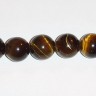 (ОПТ) Бусина округлая 8мм Тигровый глаз натуральный (камни) (НИТЬ) Купить (ОПТ) Бусина округлая 8мм Тигровый глаз натуральный (камни) (НИТЬ) с доставкой по России