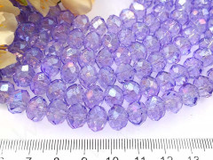 (СКИДКИ!!!) Бусина кристалл Абакус гранёный 10*10*7,5мм св.фиолетовый прозрачный (имитация Сваровски) (10шт.)
