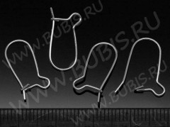 (СКИДКИ!!!) Швензы-петли №13 17*9*0,6мм цвет платины (Brass) (5 пар)