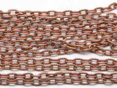 Цепочка I061 с узором звено 4,3*2,8мм античная медь (Iron) (50см)