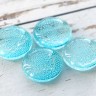 Купить Кабошон Фьюзинг 571 Круглый 13-21мм Голубой текстура пузыри объемные с доставкой по России