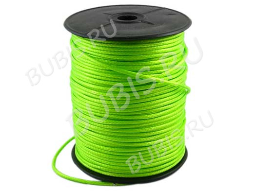 Вощёный полиэстеровый шнур "корейский" 2мм салатовый (1м)