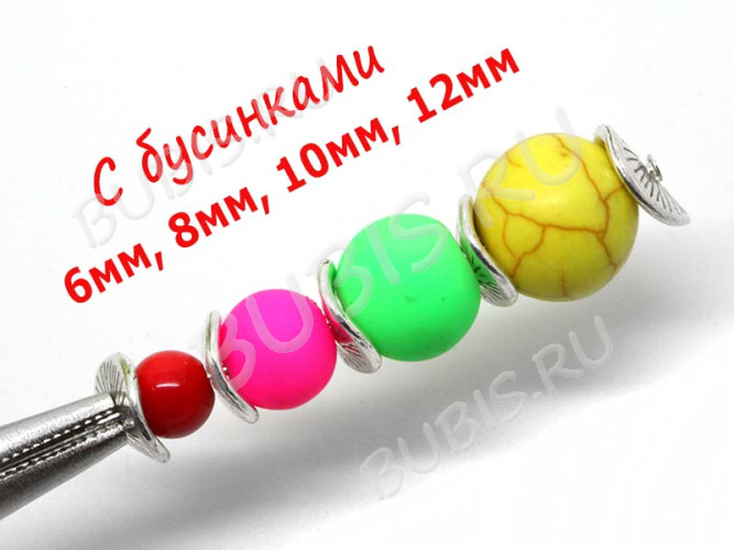 (СКИДКИ!!!) Рондели 048 волнистые 9,5*8,5*2,3мм чёрный никель (литьё) (10шт.)