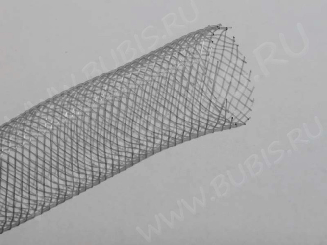 Нейлоновая ювелирная сетка 16мм серая (шнуры) (1м)