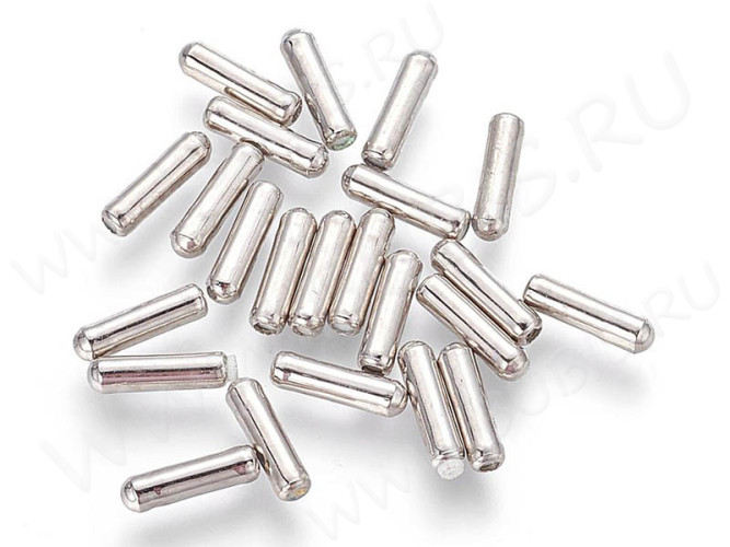 Заглушка зажим концевик для булавки 10*2,6мм цвет платины (Brass) (10шт.)