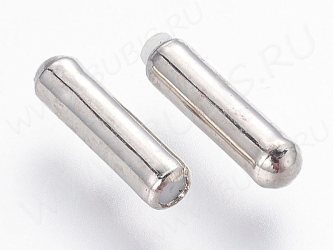 Заглушка зажим концевик для булавки 10*2,6мм цвет платины (Brass) (10шт.)