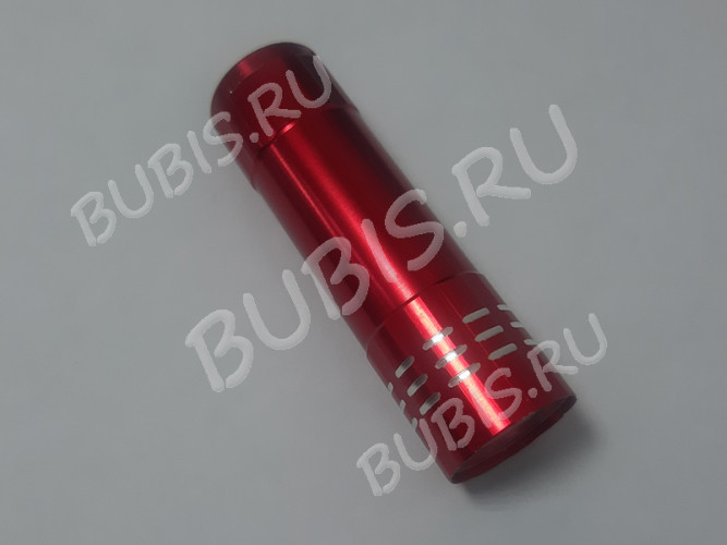 УФ лампа 06 6Вт 9 LED фонарик 8,3*2,4см красный (инструменты для смолы)