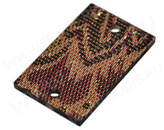 Коннектор Прямоугольник 01 27,5*18*1,8мм сиреневый (резин)